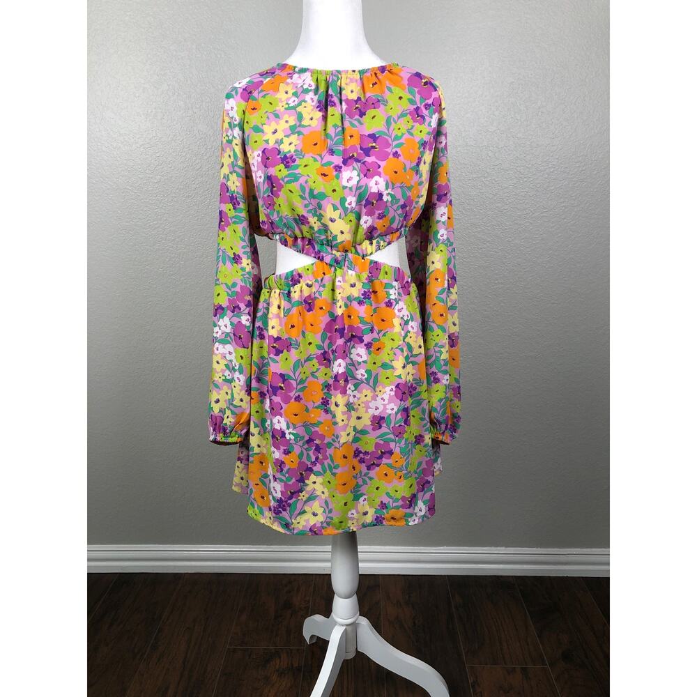 Sanctuary Floral Dress Blouson Sleeve Women's Size XL NEW